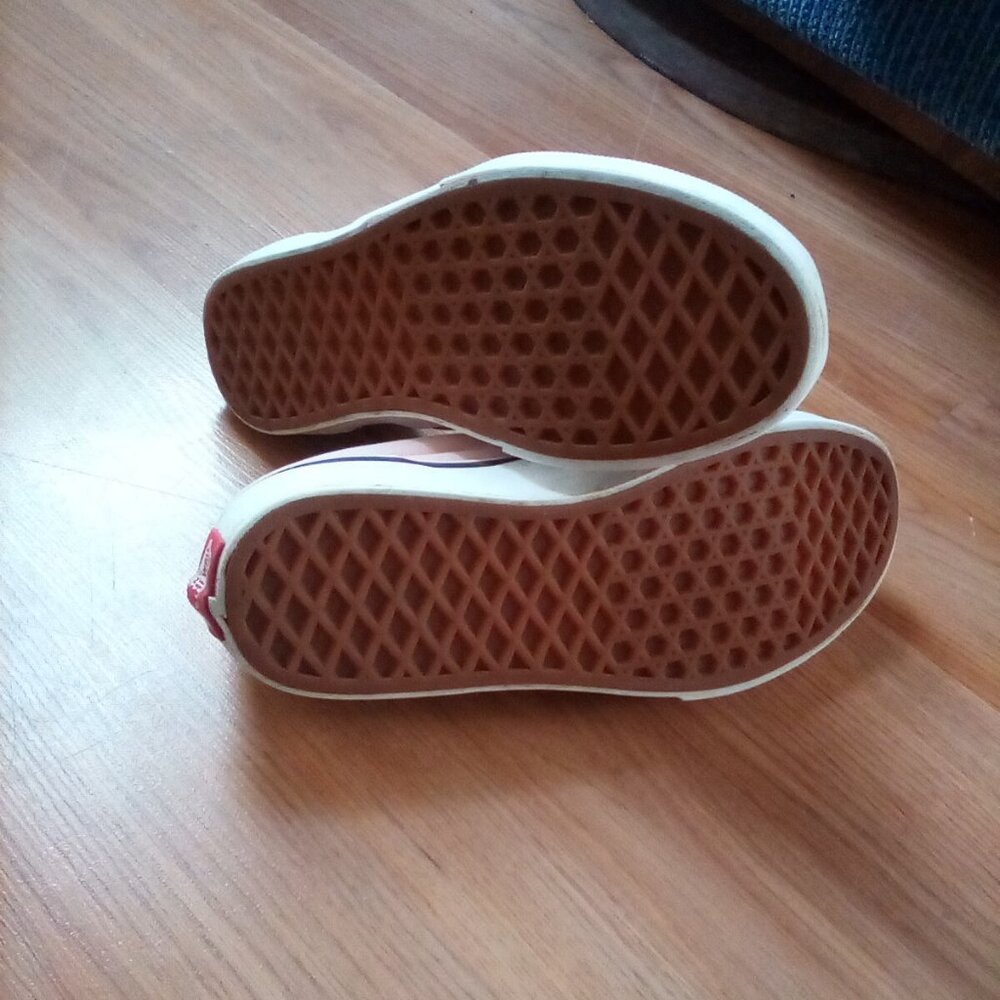 Pink checkered vans shoes kids size 3 - Picture 3 of 3